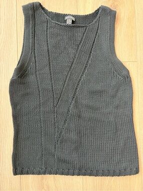 Shu shu cable sweater tank top size L